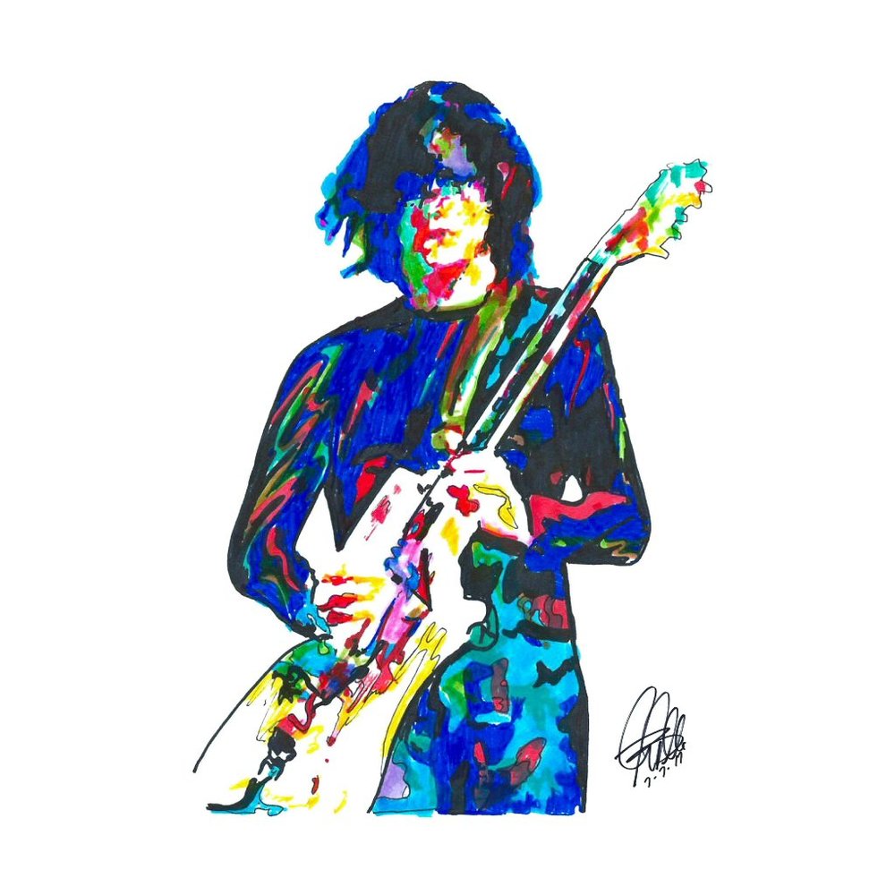 Jack White Dead Weather Guitar Rock Music Poster Print Wall Art 11x17